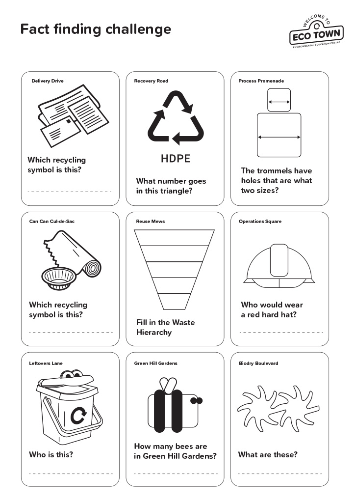 KS2 Walkway Fact Finding sheet and answers